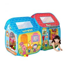 뽀로로 하우스 볼텐트 세트 어린이 텐트 놀이방, 상세페이지 참조, 1개