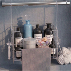 벨리에룸 304 스텐 욕실 선반 무타공 걸이형 수건 걸이 선반, 2개