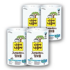 잘풀리는집 나무야나무야점보롤 300M x 4롤 4팩, 4개