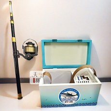 天羽 釣具紙紮伸縮釣竿，附魚餌，清明祭祖往生祭奠用品，精緻仿真，寄託思念, （基礎）釣具組