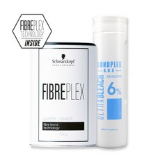 슈바츠코프 파이버플렉스 파우더블리치 탈색약 450g + 산화제 1 000ml 증정, 울트라 A.B.S 6% 1000ml