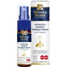Manuka Health MGO 400麥盧卡蜂蜜口腔噴霧 含蜂膠, 1個, 20ml