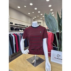 루이까스텔 여성 골프웨어 여름 스트라이프 스마일 루카 반팔티 7LOTS408N