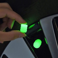 [찜토리] 야광 타이어 밸브캡 1p 자동차 자전거 오토바이 마개 차량 용품 튜닝 타이어캡 차용품, 상세페이지 참조, 1개