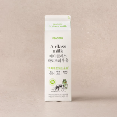 피코크 에이 클래스 락토프리 우유 1A등급, 900ml, 2개