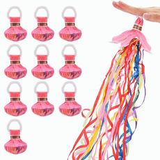 JL매직 화약없는 종이폭죽 10개입 1세트 화이트 혼합 컬러 줄폭죽 컨페티 보급형, 1개