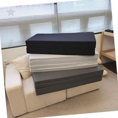 거실 바닥 공간 활용 사단 폴딩 수면 패드 원룸 침구 휴식 공간 두툼한 쿠션, 상세페이지 참조, 4단(소)화이트