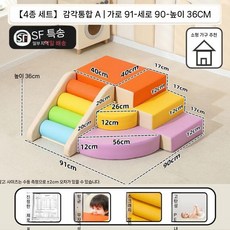 조합놀이대 실내 정글짐 돔클라이머 미끄럼틀 블록 대근육 쿠션 발달 놀이터, J. 감각 시스템 A