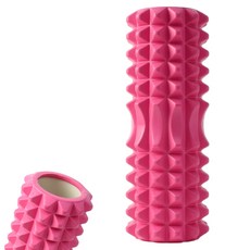 정스토어 바디라인 지압 마사지 폼롤러33CM 핑크 홈트도구, 소소한생활 핑크, 1개