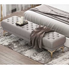 침대 벤치 침실 보조 스툴 로비 거실 현관 사이드 벨벳 베드, C. 밝은 파랑, H. 60x43x40 수납 없음