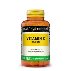 MASON natural 無糖維他命C錠 1000mg, 1組, 100顆