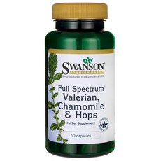 Swanson 斯旺森 纈草洋甘菊&啤酒花膠囊, 60顆, 1罐
