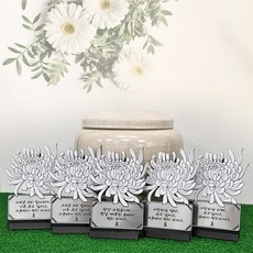 국화꽃 토퍼 납골당 추모 토퍼 성묘 추석 표지 봉안당 꾸미기 장식, 사랑하는엄마