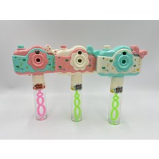 KIDS ZONE 夢幻相機造型泡泡機 投影功能 兒童戶外玩具 夢幻泡泡體驗, 三色隨機出貨, 1個