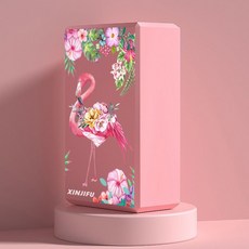 瑜伽辅助工具 健身器材 瑜伽磚女正品高密度瑜珈磚大人初學者專用泡沫磚舞蹈喻咖輔助工具, 1個, 火烈鳥