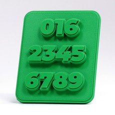 토씨 3D 입체 주차번호판 논슬립 자동차 맞춤제작 주차알림판, 01 그린, 1개