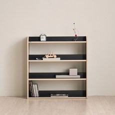 리트리 키즈 3단 교구장 830 아기 유아 어린이 책장, 블랙