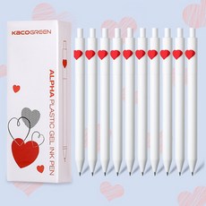 카코 퓨어 소프트 젤펜 하트 10P, 10개