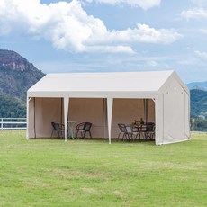 차고지 텐트 천막 캐노피 3x5m 임시차고 쉘터 농막 천막사, 1, J. 4면 천으로 5x3