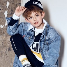 Petit Enfant CC logo藍色外套CCS11UDJ01