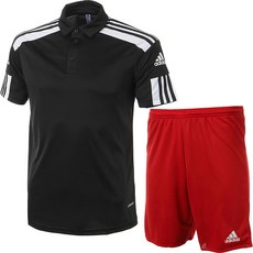 아디다스 카라 반팔티 반바지 반팔 티셔츠 운동복 세트 남여공용 트레이닝복 + ALS 마스크