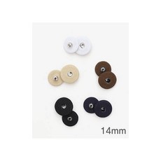 패션스타트 캔디컬러 싸개 스냅단추 14mm 5종, 화이트, 5개