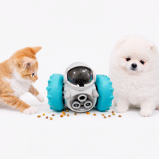 뜬다핑 강아지 노즈워크 사료 간식볼 움직이는 장난감, 1개, 블루