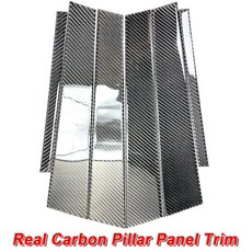 真碳纖維高光澤滴膠B柱中柱貼片6件組 適用於06-11年E90 M3 335i 330i 328車窗外裝飾