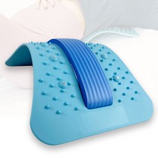 헬시핏 업그레이드형 등 허리 스트레칭 기구 등지압패드 운동기구, 블루(스펀지)