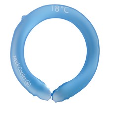 PENTAONYC 涼感頸圈涼感圍脖頸帶涼感頸圈冰涼頸掛夏季登山物品, 藍色