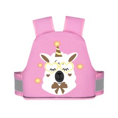 JoyBaby兒童機車安全帶 機車背帶, 粉色羊駝-包覆款-前後兩用, 1個
