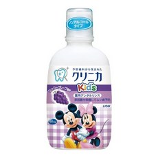日本LION獅王 米奇米妮兒童漱口水250ml (水蜜桃口味) - 預防蛀牙，溫和無酒精, 250ml