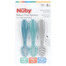 Nuby 學習沾匙3階段組 - 寶寶自主進食訓練好幫手, 1個
