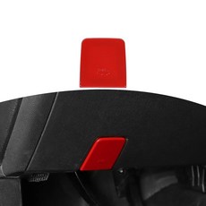 JOSHELA 실버라도 후드 릴리즈 스위치 트림 커버 쉐보레 실버라도/GMC 시에라 2014-2018용 콜로라도/GMC 캐니언 2014-2022용 레드 인테리어 액세서리 1개