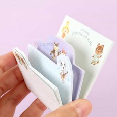 셀러덕 동물의숲 다이컷 메모 투두리스트메모지, 그린