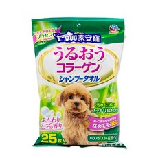 興家安寵 膠原蛋白寵物潔潤擦澡濕巾 溫和潔淨 無酒精配方 適用於犬貓, 1個, 1個裝