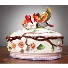 紅鳥醬果物盒, 陶瓷儲物盒, 1個