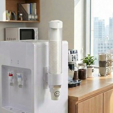 로에비스 무타공 한 컵씩 깔끔 배출 공간절약 종이컵 디스펜서, 1개, 화이트