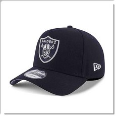 NEW ERA 奧克蘭突襲者隊棒球帽 舒適透氣 遮陽防曬 可調節尺寸 時尚運動風格, 黑, 1個