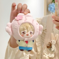 可愛 萌物 cm娃衣春日野餐係列“櫻花味鯛魚燒”棉花娃娃娃衣套裝著替頭套, 1個, 櫻花鯛魚燒頭套