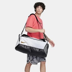 나이키 훕스 엘리트 더플백 57L 화이트 블랙 DX9789-100, 1개