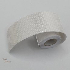 반사스티커 x 5cm 3m 백색 반사테이프 벌집 반사판 리플렉터
