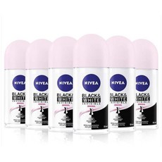 Nivea 니베아 블랙앤화이트 롤온 데오드란트, 50ml, 24개