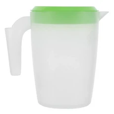 냉장고 플라스틱 복근 여행용 뚜껑이 있는 주스 주전자 냉장고 물 투수 주전자를 마셔보세요., 핑크 주전자를 담을 수 있음 [주전자 없음]