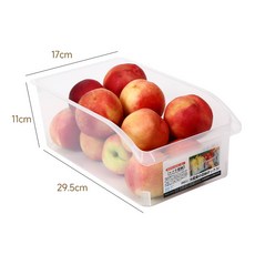 冰箱收納盒 雞蛋 水果 蔬菜 儲物盒 廚房整理, 1個, 大號-經典裝1個裝【可裝蔬菜水果】PP材質