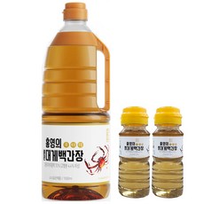 영덕 홍영의 붉은대게 홍게 맑은 투명한 백간장1.5L 휴대용(캠핌용) 100ml 2개 만능 맛 어 간장, 1개, 1.7L