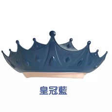 寶寶兒童洗頭帽 兒童洗髮帽 嬰兒洗頭神器, 1個, 皇冠-藍色, 藍色