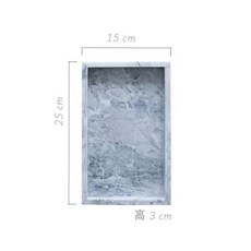天然大理石托盤 桌面置物 展示盤, 灰白色大理石25*15