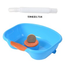平躺式洗頭盆 家用臥床護理 孕婦產後適用 排水管可伸縮至0.75米, 1個