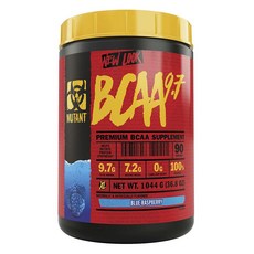 Mutant BCAA 9.7支鏈胺基酸補充粉 藍覆盆子口味, 1個, 1.044kg